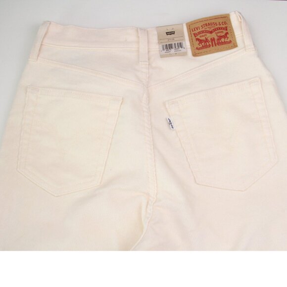 NWT Levi's‎ High Waisted Mom Jenas Women’s Corduroy 27x29 beige - Picture 7 of 7